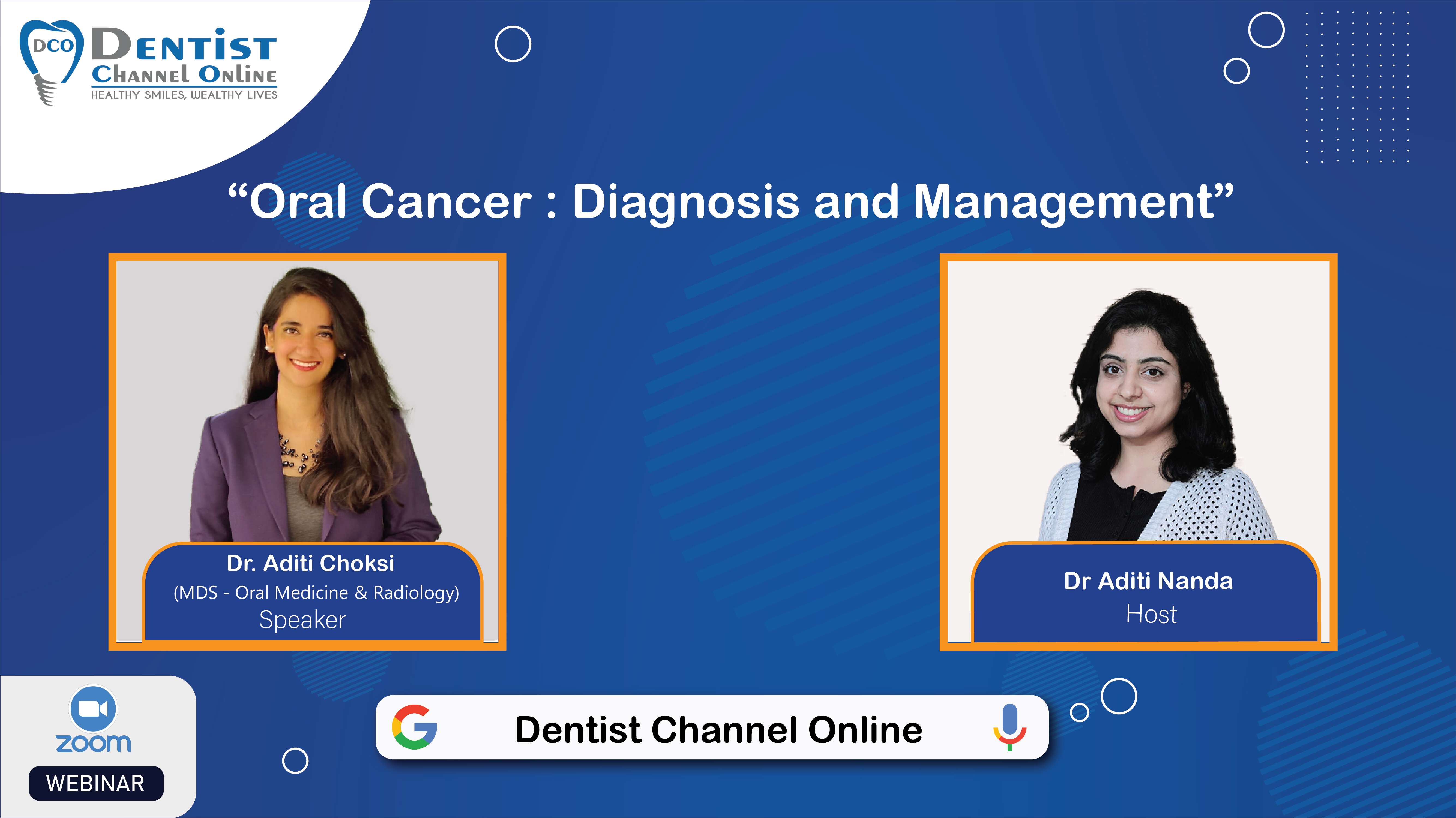 Oral Cancer Diagnosis and Management Dental Events Dentist Channel Online